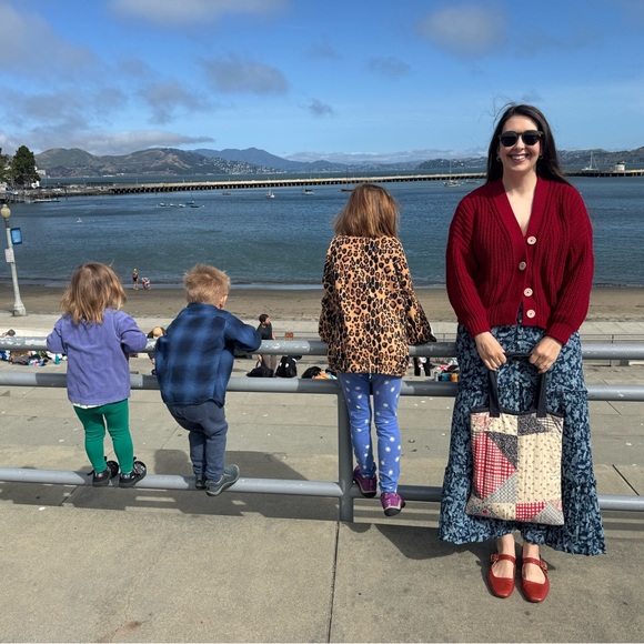 Babaa Cardigan No18 in Persephone, One Size, 100% Cotton - Picture 9 of 9